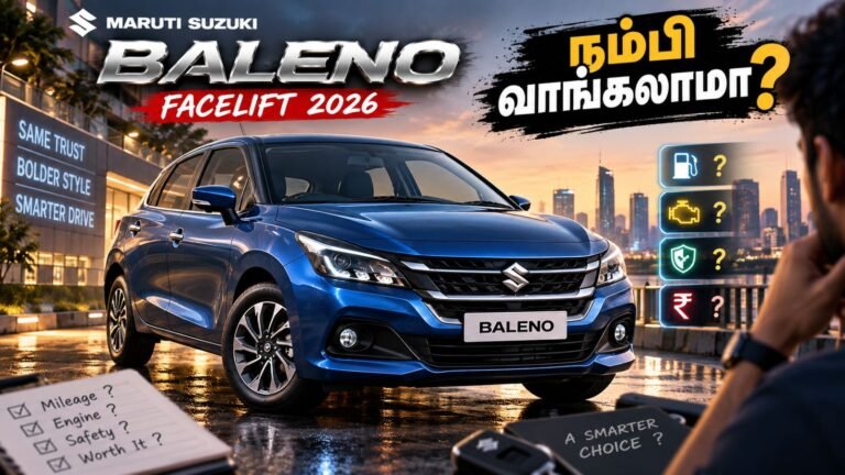2026 Maruti Suzuki Baleno விலை, எஞ்சின் மற்றும் மைலேஜ் உண்மைகள்!